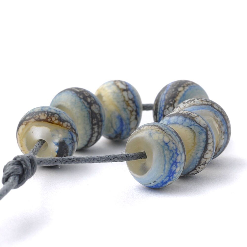 Shoreline Lampwork Glass Bead Set