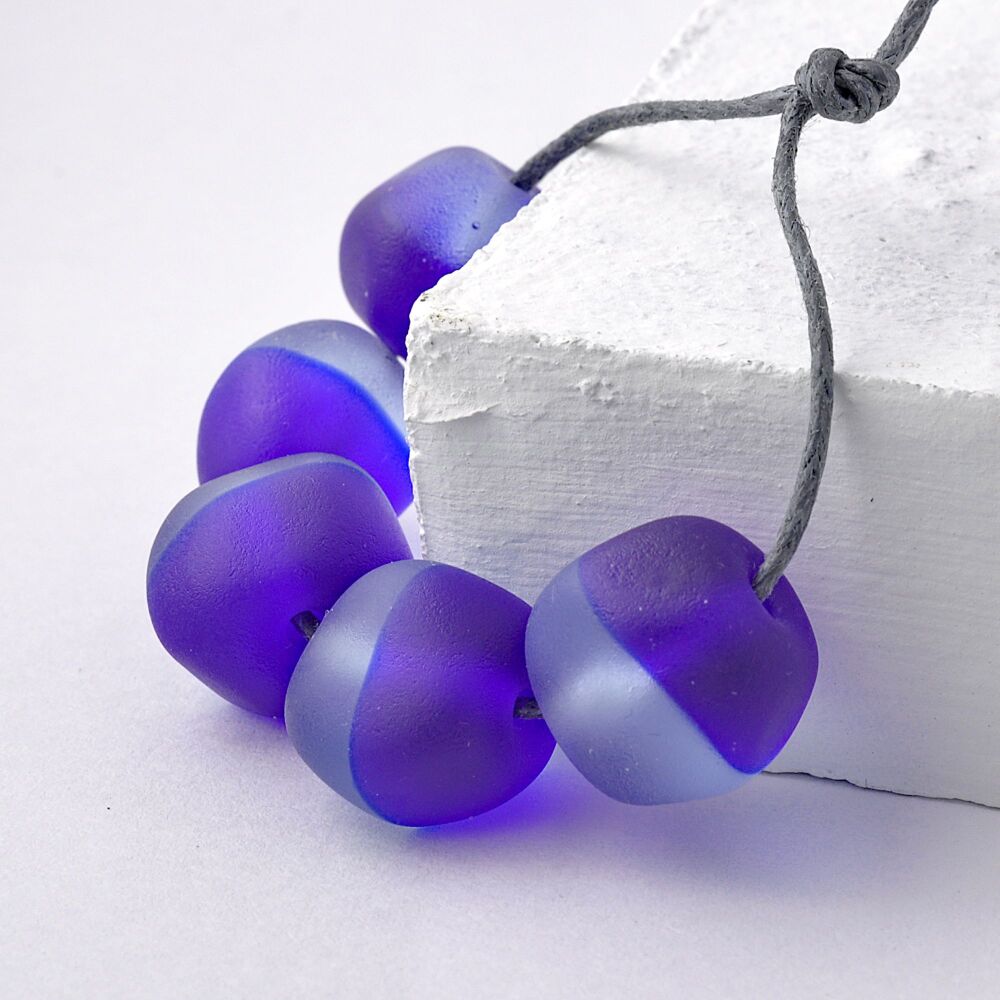 Cobalt Blue Two Tone Beads