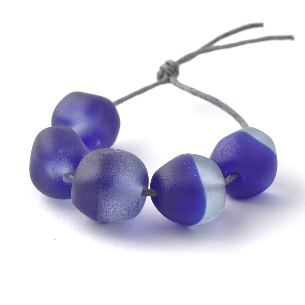 Cobalt Blue Two Tone Beads