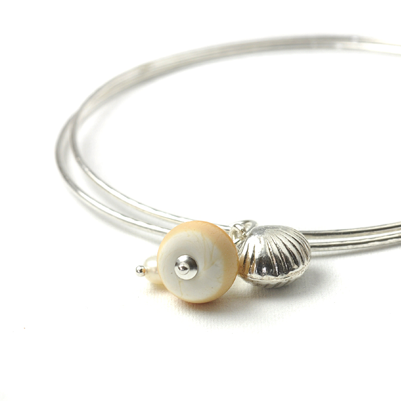 Coast Charm Bangles in Sand