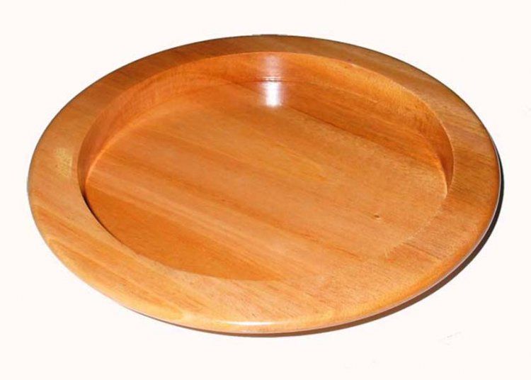 Wooden Communion Bread Plate 12" OBP02N