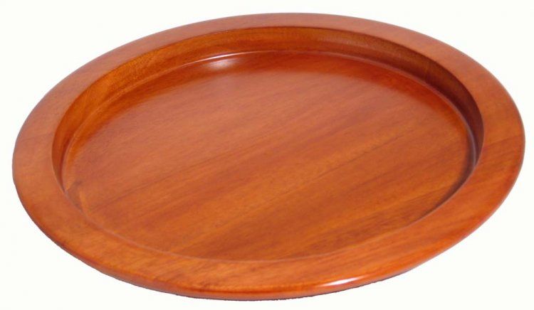 Wooden Communion Bread Plate 9" OBP01