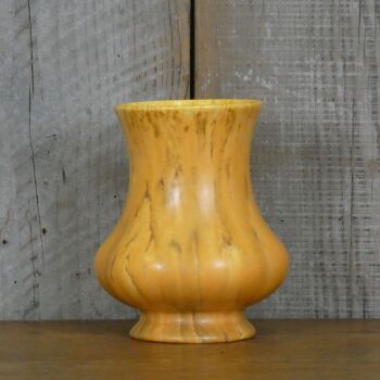 Antique Pilkington's Royal Lancastrian Art Pottery Orange Streaked Glazed Vase