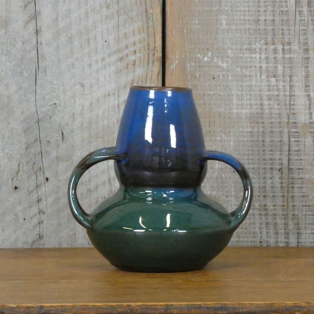 Antique Brannam Barum Ware Art Pottery Twin Handled Vase Made for Liberty &
