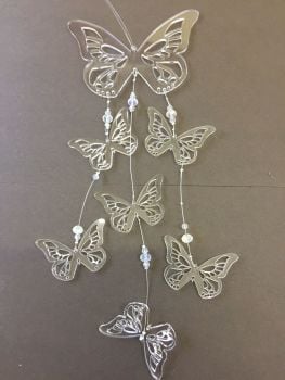 P2 Perspex and crystal butterfly mobile kit