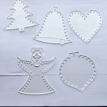 Acrylic lasercut forms set