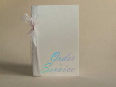 VA3 Order Of Service Silver Holographic on Quartz Pearlescent Card 