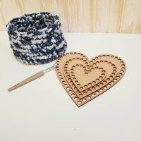 Wooden base for crochet - Ovals