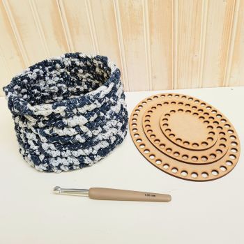 Wooden basket base for crochet - Ovals