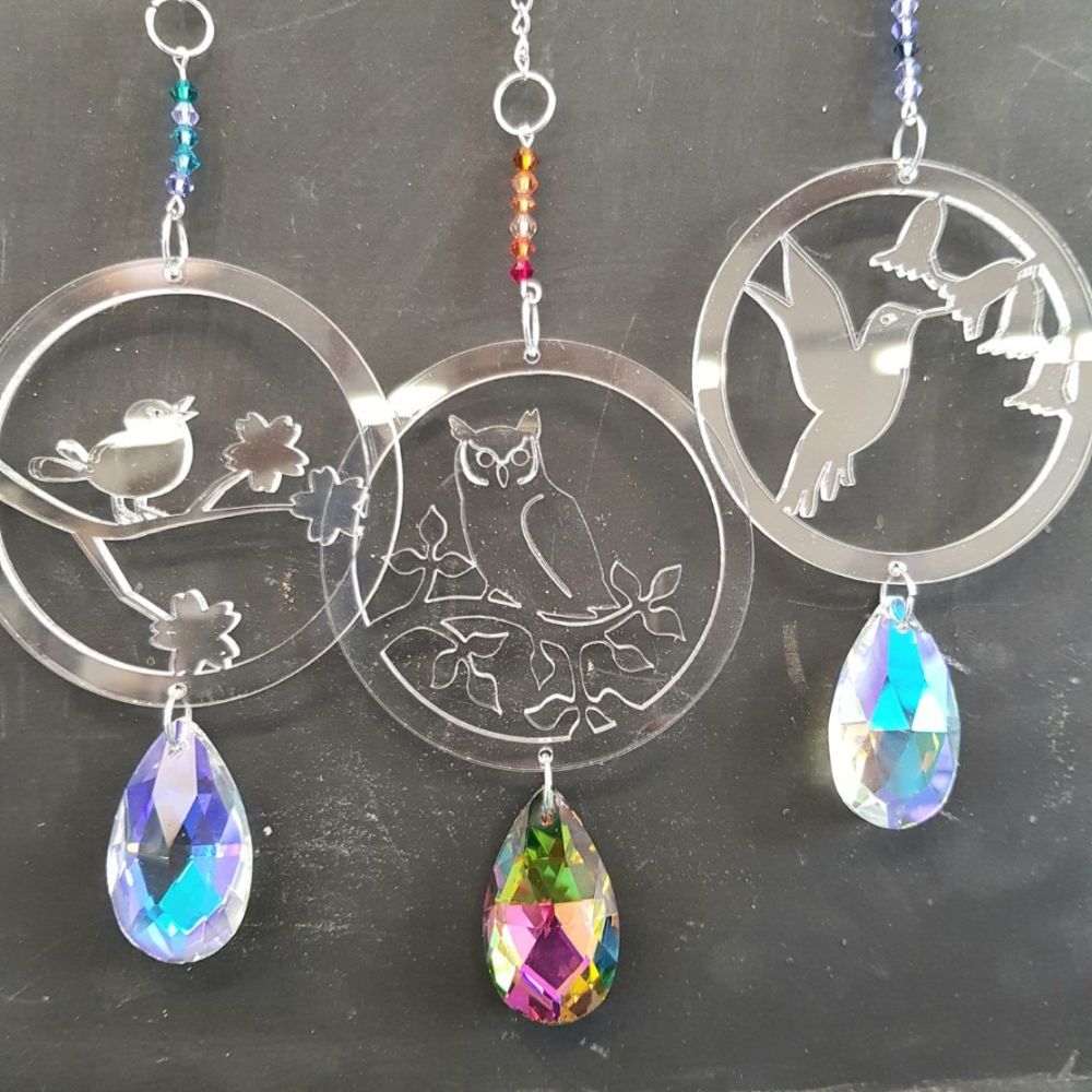 Perspex & crystal suncatcher kits Wedding stationery, card making