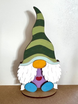 Stripy hat gnome mdf kit