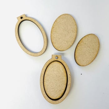 Tiny oval portrait hoop embroidery, cross stitch pendants