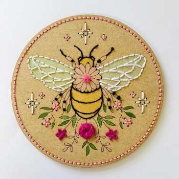Bee with flowers