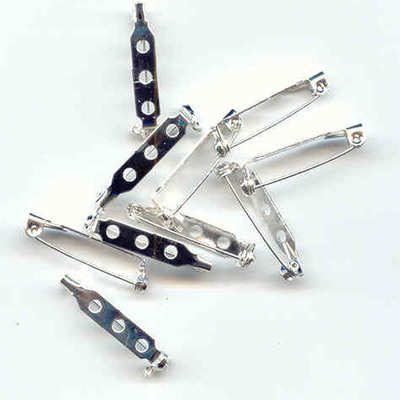 Silver colour brooch pins 27mm long