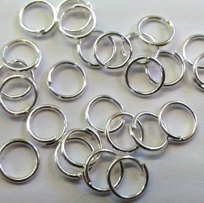 Jump rings, Silver Colour, 6mm