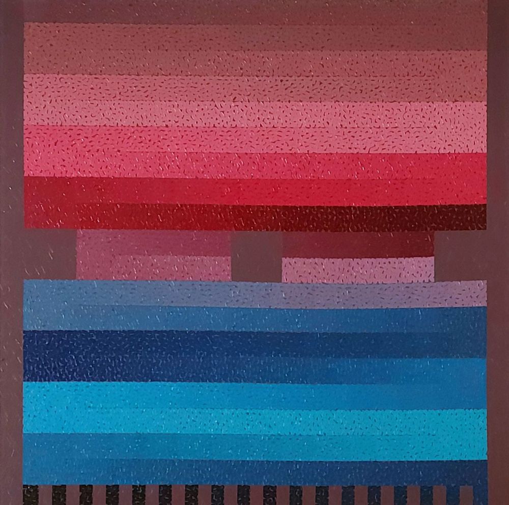 Modus (Variation Four), oil on linen, 2019, 100 x 100 cm