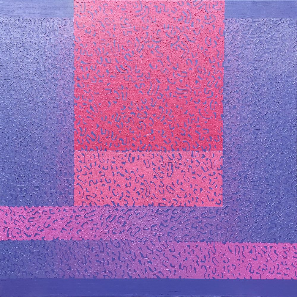 Modus Ten, 2021, oil on canvas, 80 x 80 cm