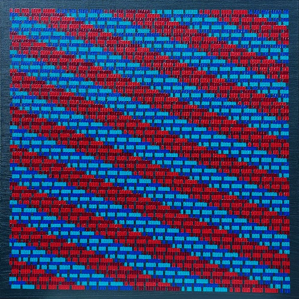Systems A-Z (C), oil on canvas, 80 x 80cm