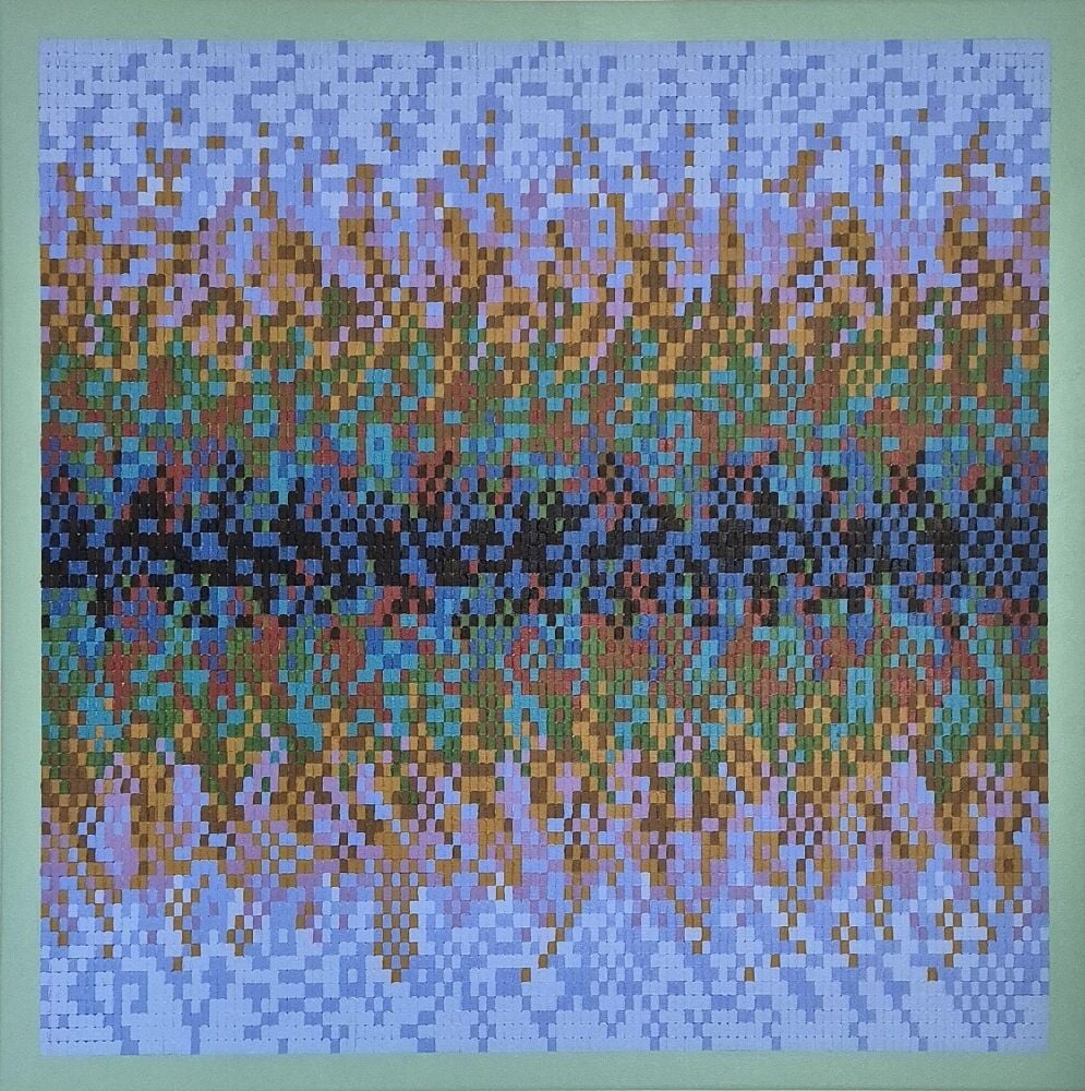 Varitions 8584 (Measure Twenty), 80 x 80cm, oil on canvas, 2025
