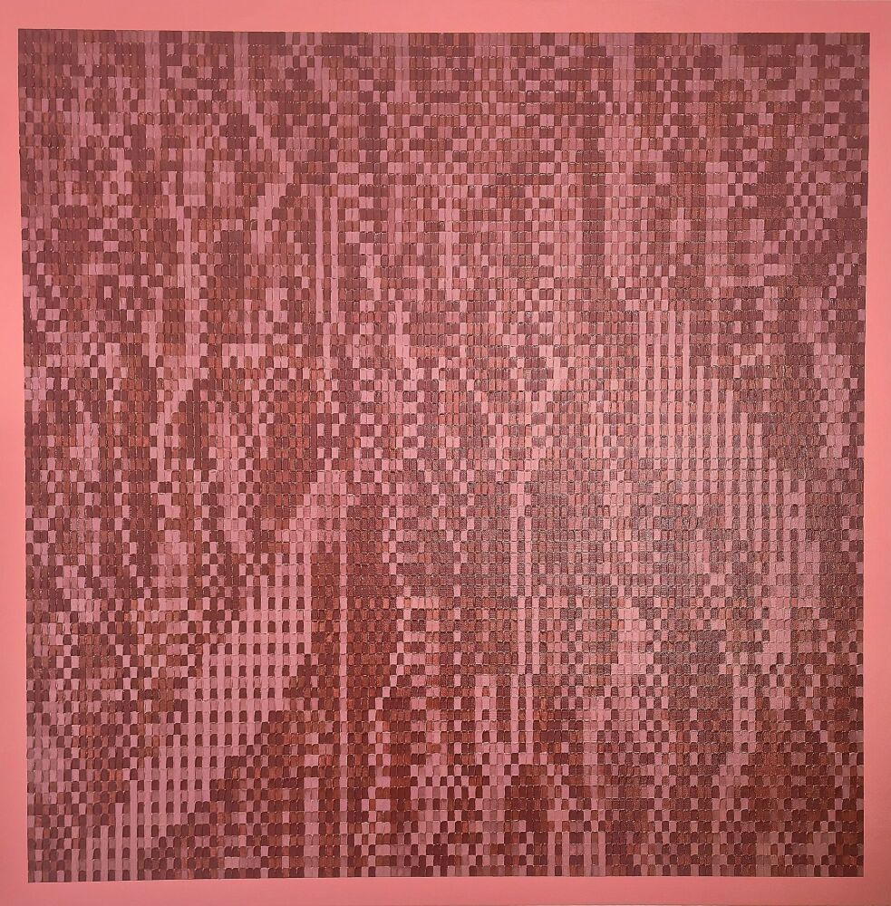 Variations 8584 (Measure Twenty-Five), 80 x 80cm, oil on canvas, 2026