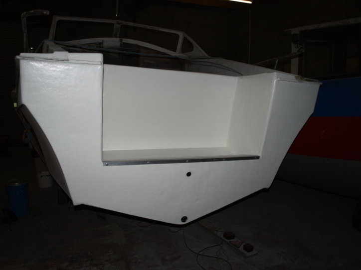 rear of wayne dicker boat finished