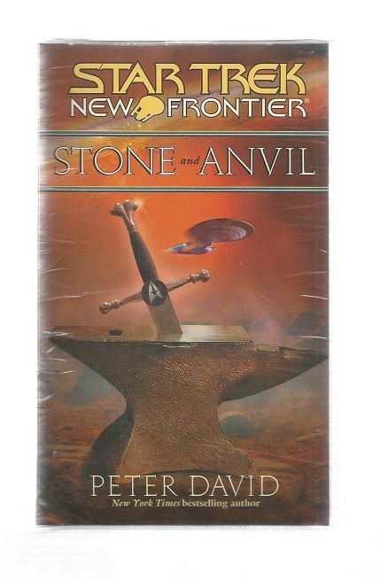 STAR TREK , NEW FRONTIER STONE AND ANVIL , PAPER BACK BOOK