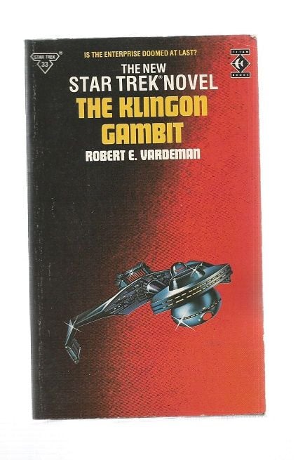 STAR TREK , THE KLINGON GAMBIT   , PAPER BACK BOOK
