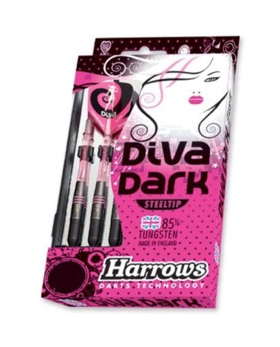  Diva Dark 85% Tungsten Darts by Harrows 28 GMS