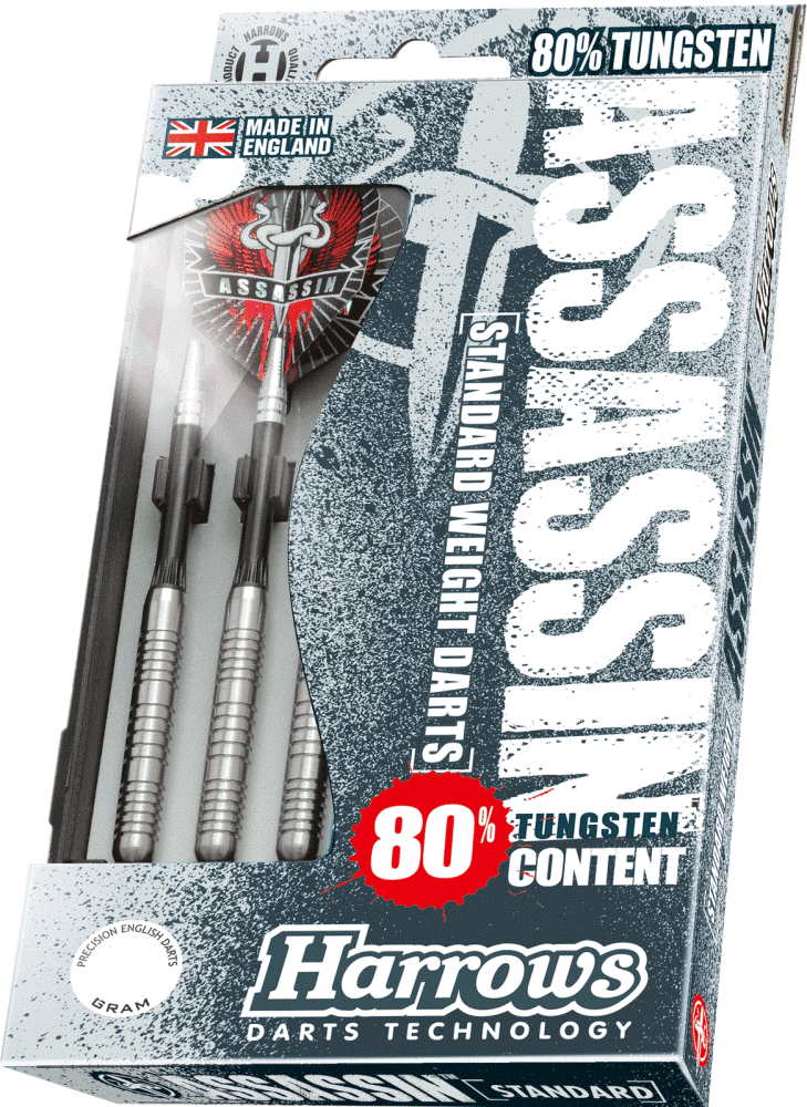Harrows Assassin standard 80% Tungsten Darts 18 grms Darts