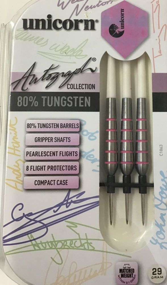 29grm unicorn autograph 80% tungsten darts code 5858