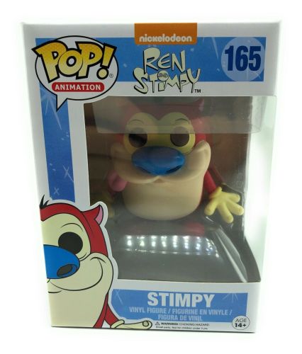 Funko Pop Stimpy Animation Vinyl Figure Vaulted Nickelodeon Ren and Stimpy 