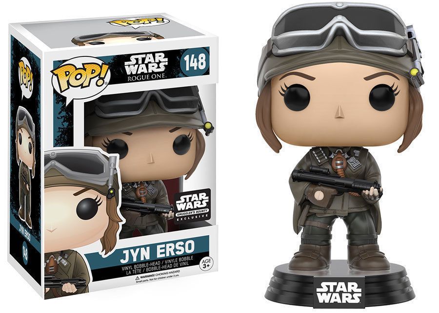 SMUGGLERS BOUNTY Star Wars Rogue One Jyn Erso Pop! Vinyl Bobble Head Figure Funko #148