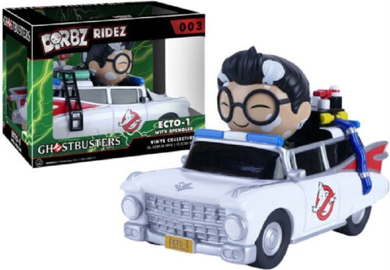 FUNKO DORBZ RIDEZ GHOSTBUSTERS ECTO 1 WITH SPENGLER FIGURE & RIDE