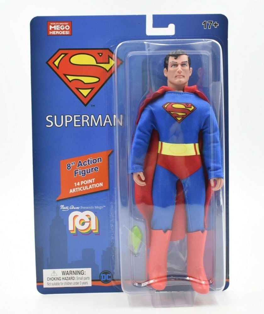 Worlds Greatest MEGO Heroes - DC Comics - Superman 8" Scale Action Figure