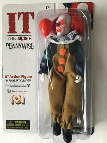 MEGO HORROR PENNYWISE BURNT FACE 8IN ACTION FIGURE