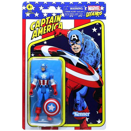 Hasbro Kenner Marvel Legends Captain America Retro Action Figure 3.75 2021 