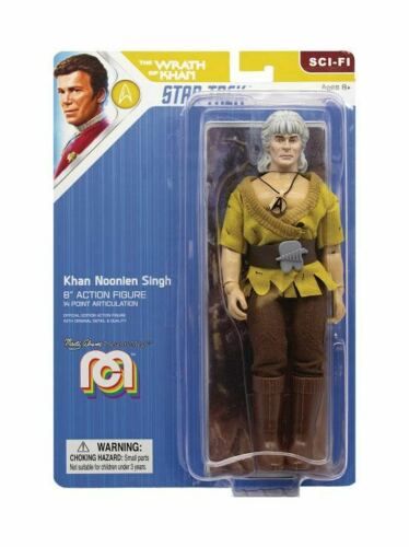 Khan Noonien Singh Action Figure 20cm Articulated Star Trek Mego Wrath Of Khan