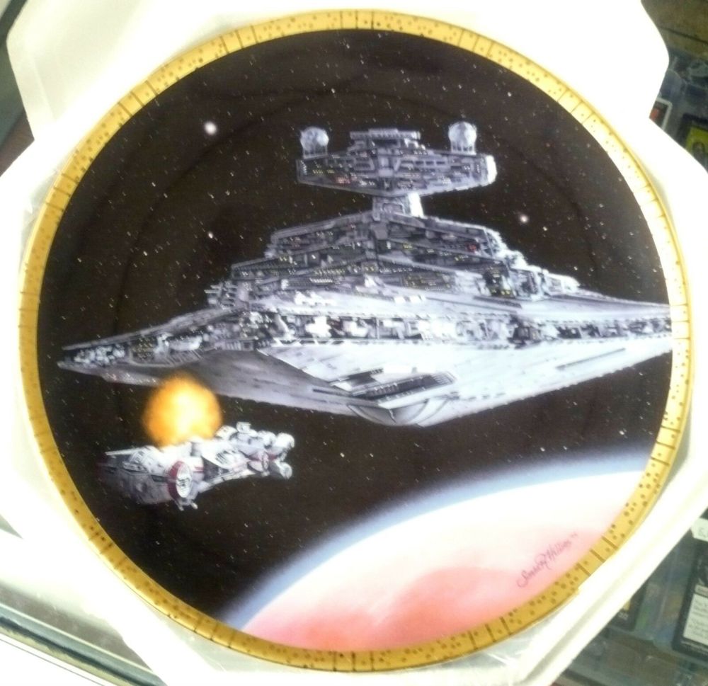 1995 Star Wars Hamilton Star Destroyer Space Vehicles Collector Plate