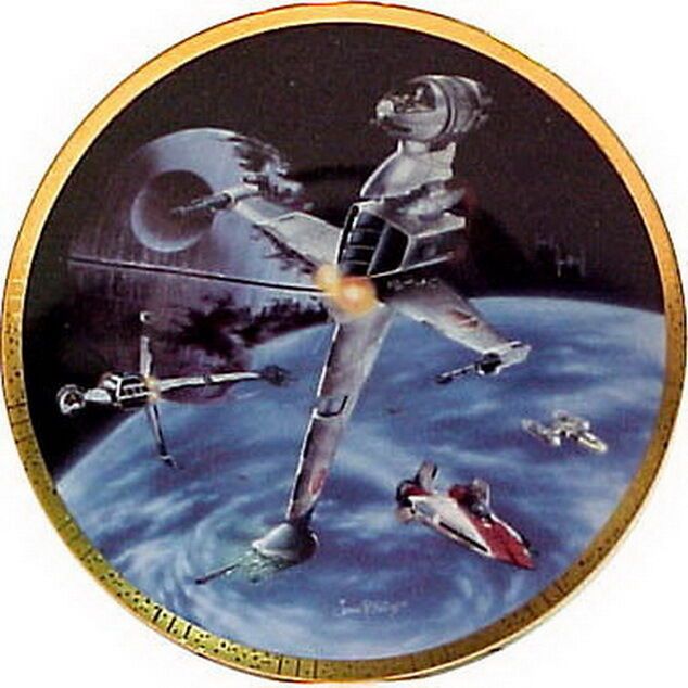 1995 Star Wars Hamilton B-WING Space Vehicles Collector Plate.jpg
