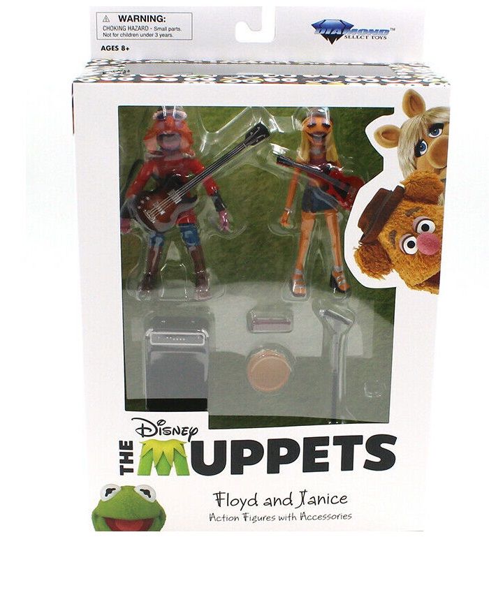 the muppets deluxe floyd and janice  action figure new diamond select toys