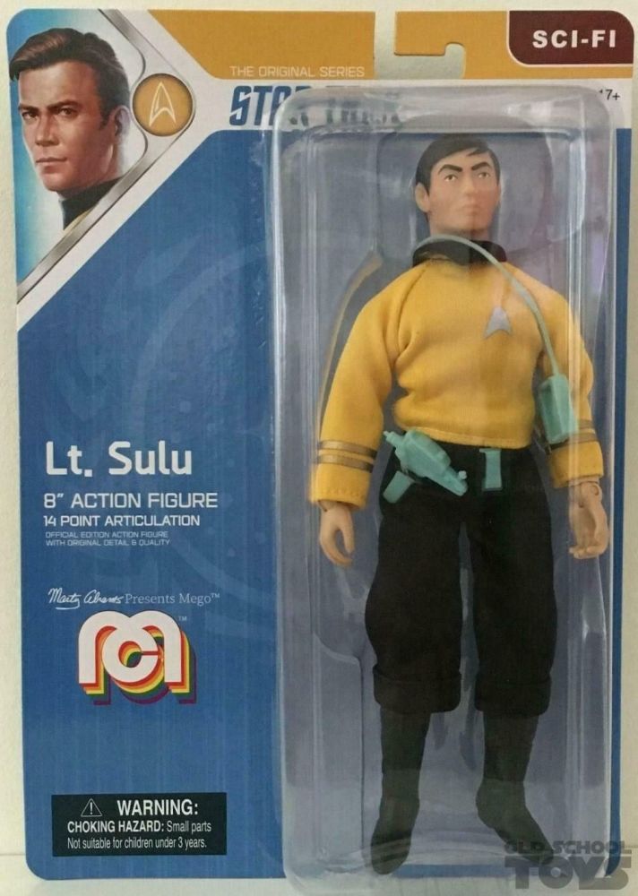 Mego Star Trek The Original Series Lieutenant Sulu Action Figure 8 inch