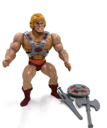 Vintage 1981 MOTU MASTERS OF THE UNIVERSE HE-MAN ACTION FIGURE 100% COMPLET