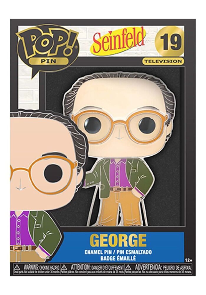 FUNKO POP! PIN SEINFELD GEORGE #19 ENAMEL POP PIN