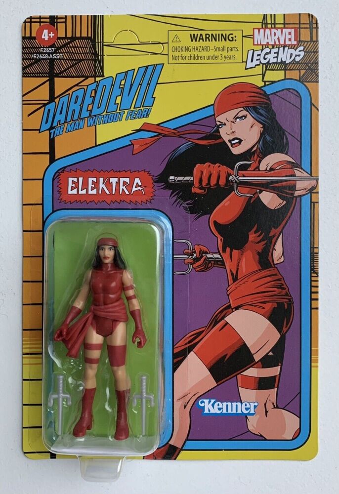 Elektra Marvel Legends Retro Collection Hasbro 3.75 Action figure