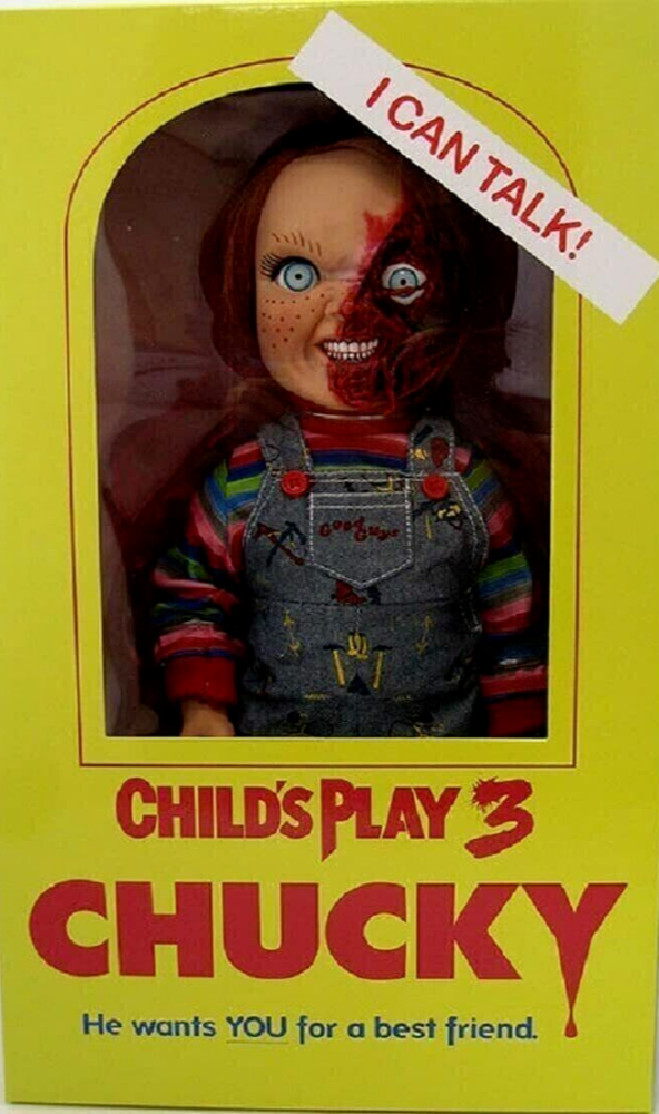 CHILDS PLAY 3 PIZZA FACE CHUCKY 15inch  Mega scale Talking figure with soun