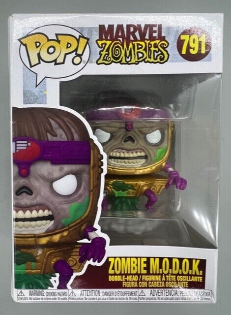 #791 Zombie M.O.D.O.K. - Marvel Zombies Damaged Box Funko POP with Protecto