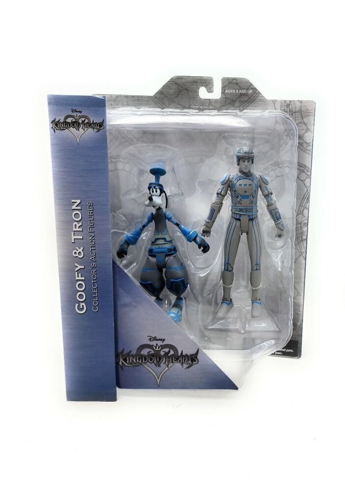 Kingdom Hearts Goofy & Tron Action Figures Diamond Selectuct