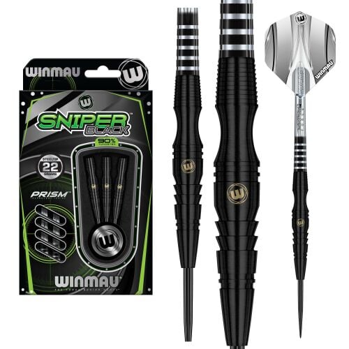 WINMAU SNIPER BLACK DARTS 22GRM