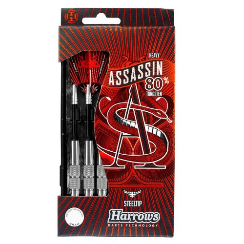 Harrows Assassin 80% Tungsten Steeltip Darts 28GRM