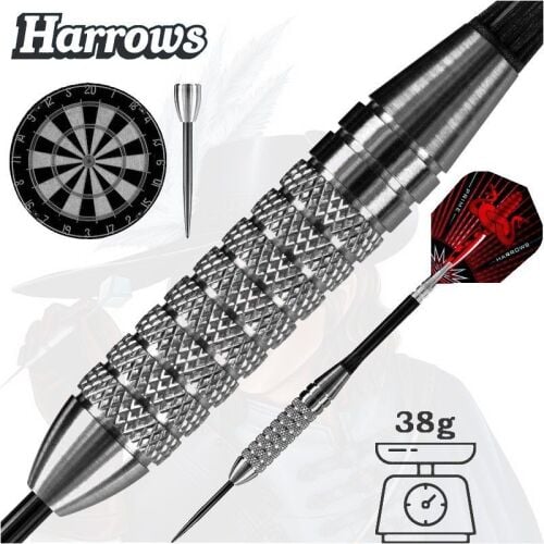 Harrows Assassin 80% Tungsten Steeltip Darts 38GRM